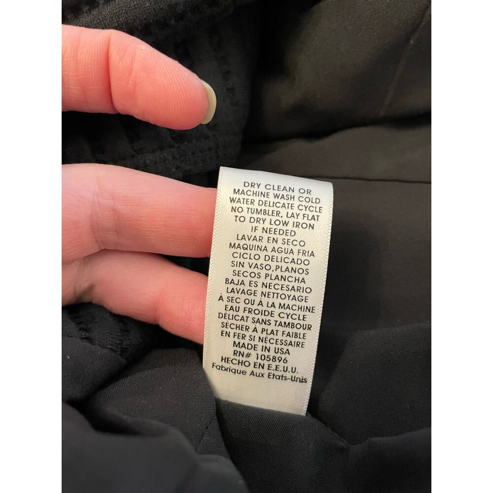 Worth Black Ribbed Snap Front Jacket 6 - Picture 6 of 8